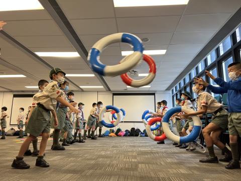 Scouts playing games