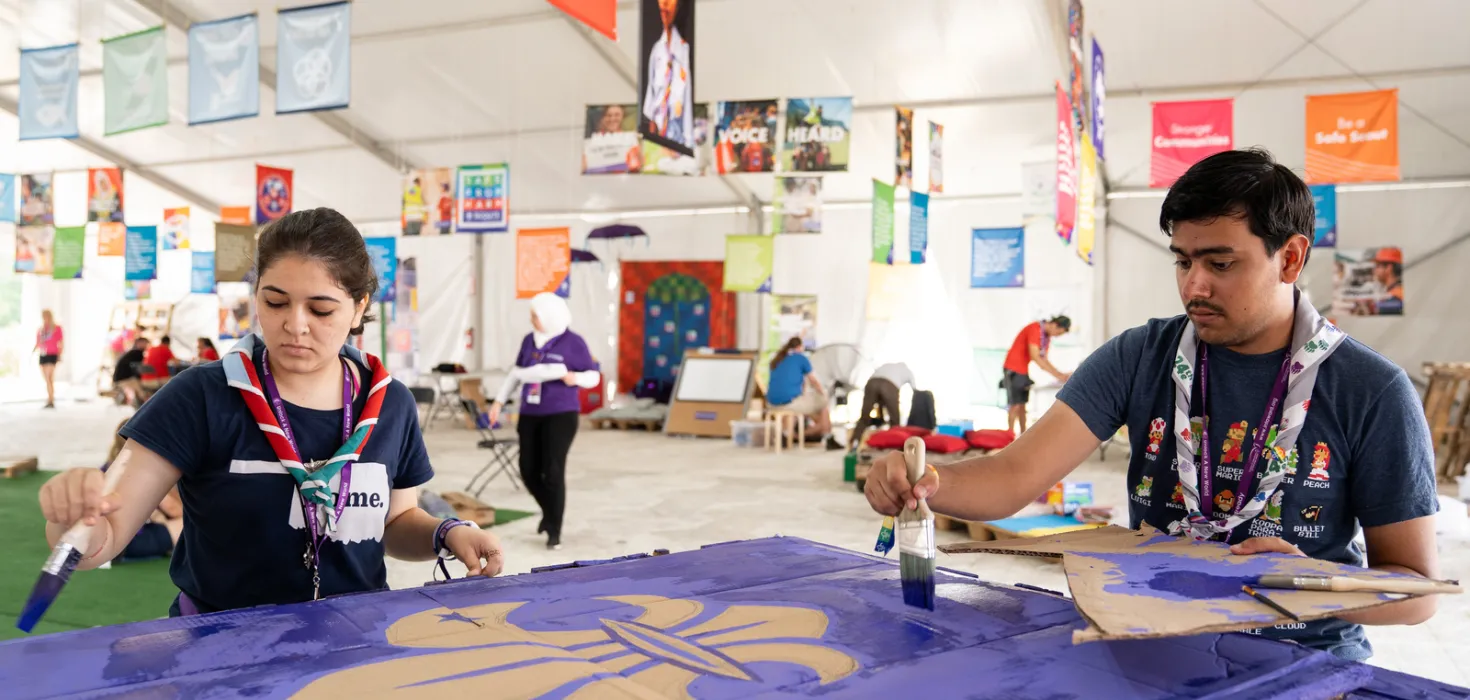 Volunteers at World Scout Jamboree