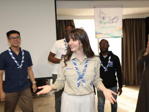 Bianca Iloai smiles at a Messenger of Peace gathering