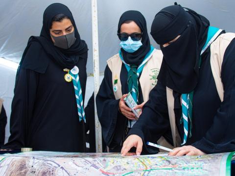 Princess Sama joins Scout volunteers during Haj pilgrimage