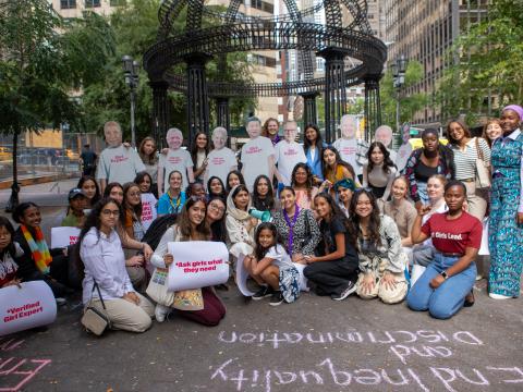 Youth reps attend an advocacy event