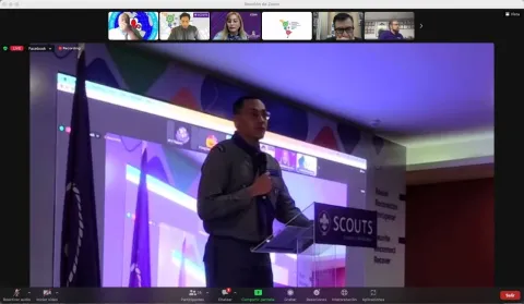 Scouts tune in online to join the Interamerican Scout Conference