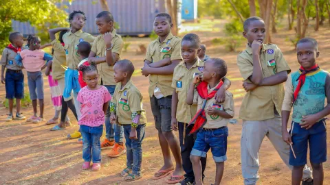 Young refugees in Malawi participate in Scouting