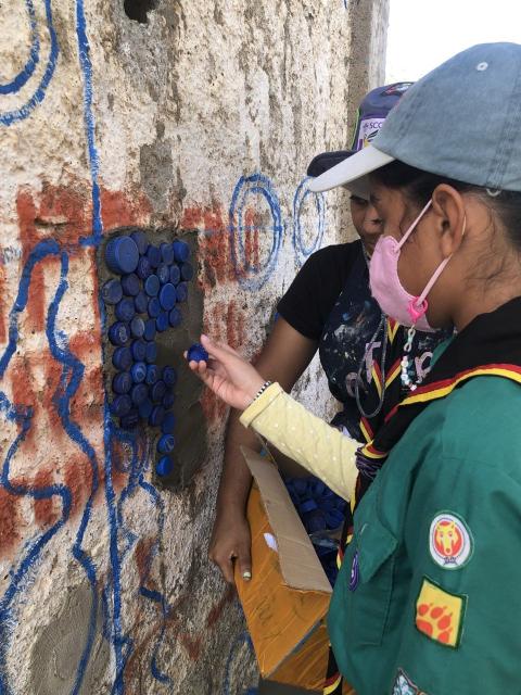 Among the 50 volunteers, there were many Scouts, helping leave this world a little better than they found it!
