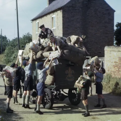 Between the two World Wars Scouting continued in secret with Scouts playing important roles in the resistance