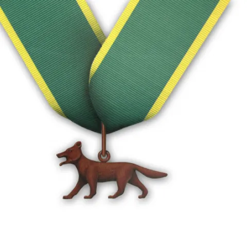 Bronze wolf medal